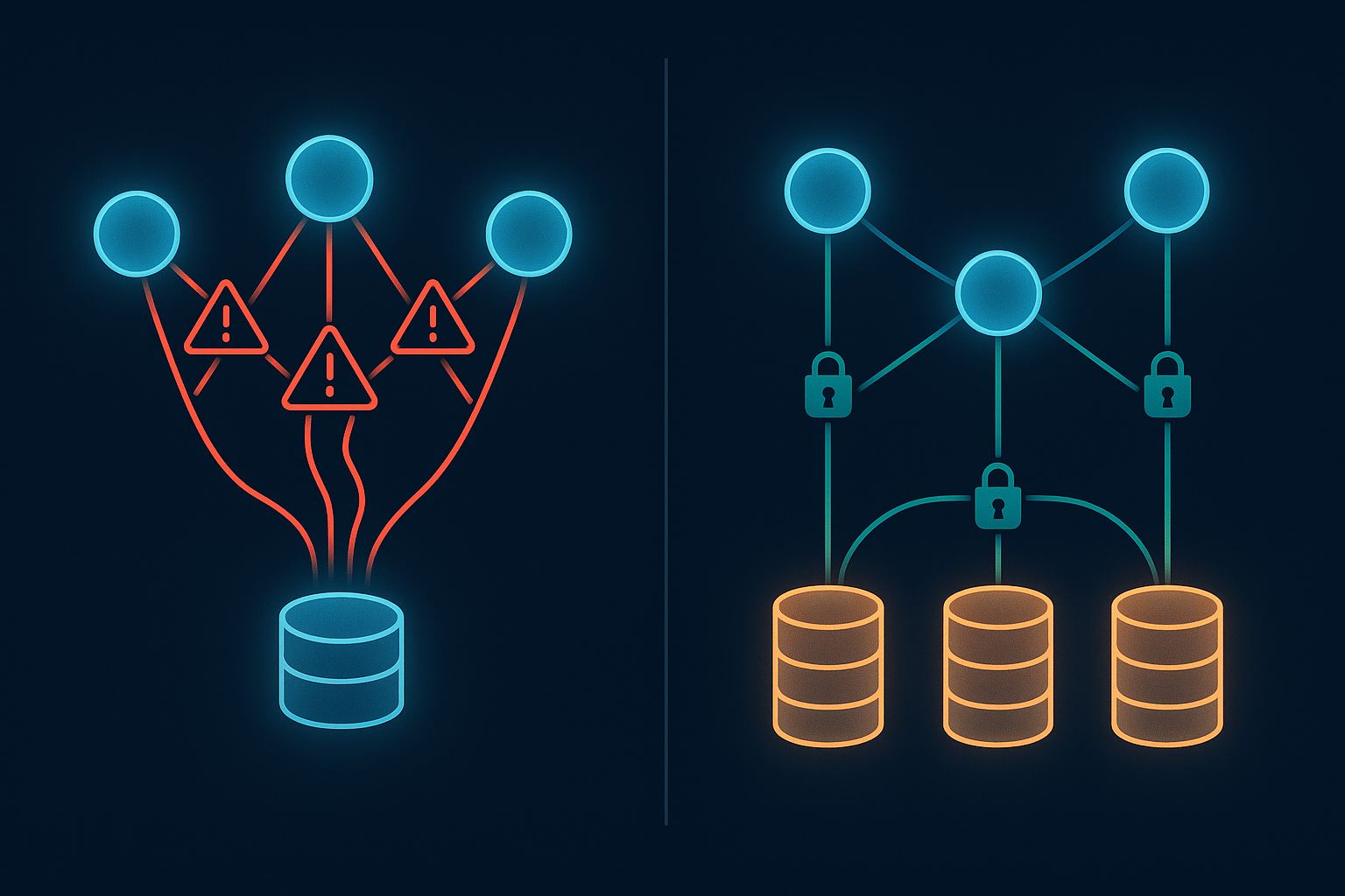 Diagram showing cross-agent memory contamination and the 4-layer isolation fix
